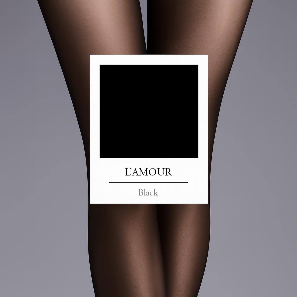 L'AMOUR Classic - Black - 1D Seamless Sheer Tights